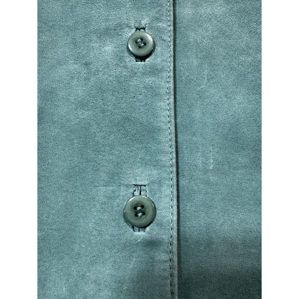Pendleton Suede Leather Seafoam Full-Button Jacke… - image 6